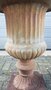 Shabby antike gusseisen vase