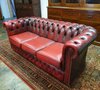 Oxblood Chesterfield 3-Sitzer Sofa