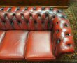 Oxblood Chesterfield 3-Sitzer Sofa