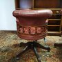 Antike Chesterfield Captain chair bürostuhl Bordeaux rot