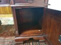Klassischer Chesterfield mahagoni doppel schreibtisch