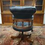 Antike Chesterfield Captain chair bürostuhl schwarz