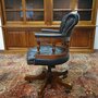 Antike Chesterfield Captain chair bürostuhl schwarz