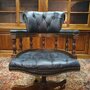 Antike Chesterfield Captain chair bürostuhl schwarz
