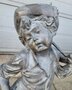 Antike bronzestatue Bauer mit Dreschflegel