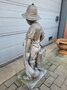 Antike bronzestatue Jäger mit Wild