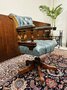 Antike Chesterfield Captain chair bürostuhl grün