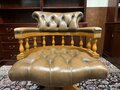 Antike Chesterfield Captain chair bürostuhl Cognac