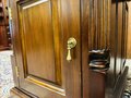 Klassischer englischer Chesterfield-Schreibtisch aus Mahagoni