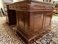 Klassischer englischer Chesterfield Schreibtisch Partnerdesk