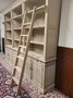 Landhausstil eiche Bücherregal Bibliotheksschrank mit Leiter