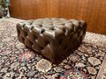 Englische Chesterfield Hocker Slipperbox