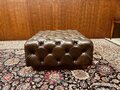 Englische Chesterfield Hocker Slipperbox