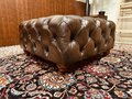 Englische Chesterfield Hocker Slipperbox