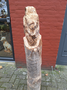 Holzskulptur einer Eule