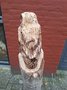 Holzskulptur einer Eule