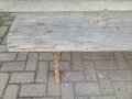 Landhaus gartenbank mit alt gelebtes holz