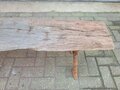 Landhaus gartenbank mit alt gelebtes holz
