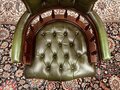 English Chesterfield Bürostuhl Grün